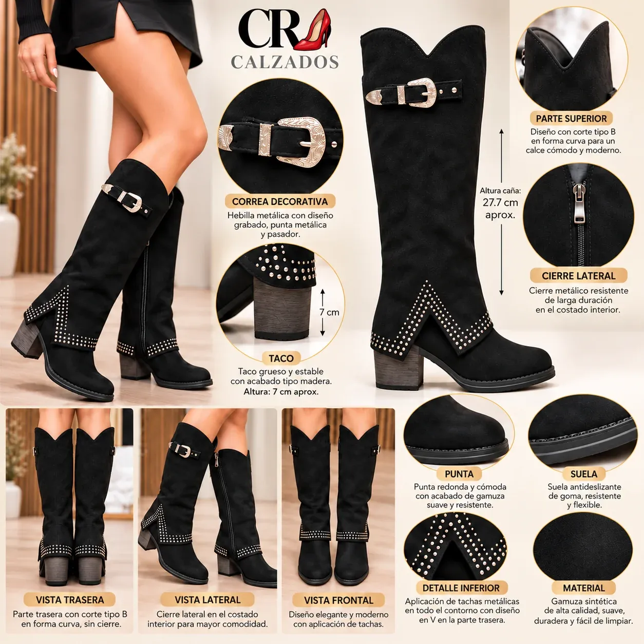Botas tipo capa