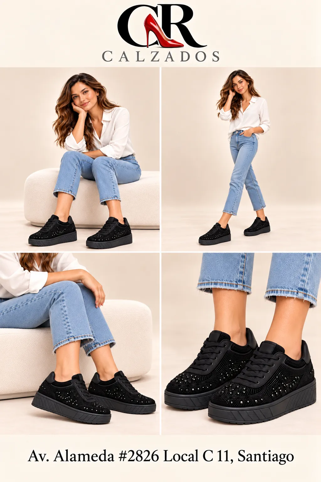 Zapatillas Toda De Brillo